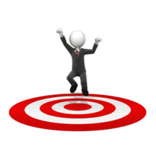 Business Target Celebrate PowerPoint Animation layout preview.