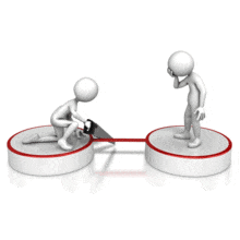 Cutting The Ties PowerPoint Animation layout preview.
