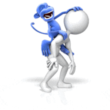 Monkey On Back PowerPoint Animation layout preview.