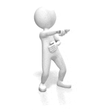 Figure Laughing and Pointing PowerPoint Animation layout preview.