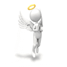Angel Graceful Flying PowerPoint Animation layout preview.