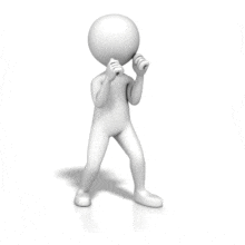 Figure Shadw Boxing PowerPoint Animation layout preview.