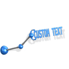 Mechanical Custom Text PowerPoint Animation layout preview.