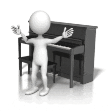 Piano Performance Bow PowerPoint Animation layout preview.