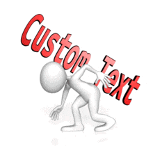 Carrying Text PowerPoint Animation layout preview.