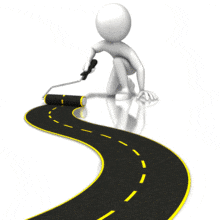 Figure Painting Street Texture PowerPoint Animation layout preview.