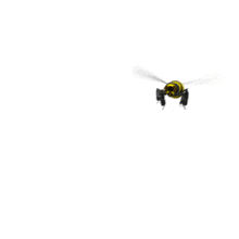 Bee Flying PowerPoint Animation layout preview.