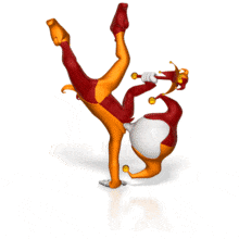 Jester Handstand PowerPoint Animation layout preview.