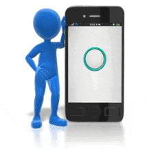Custom Smart Phone Swipe Screen PowerPoint Animation layout preview.