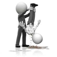 Shaking Figure For Money PowerPoint Animation layout preview.