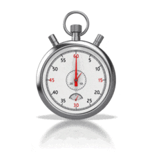 Stopwatch PowerPoint Animation layout preview.