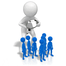 Magnify The Little People PowerPoint Animation layout preview.