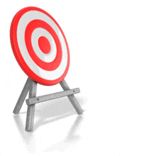 Target Bullseye Arrow Split PowerPoint Animation layout preview.