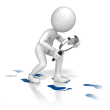 Figure Following Footprints PowerPoint Animation layout preview.