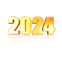 2024 Golden Year Rotating PowerPoint Animation layout preview.
