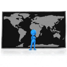 Thoughts All Over The Map PowerPoint Animation layout preview.