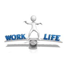 Figure Work Life Balance PowerPoint Animation layout preview.
