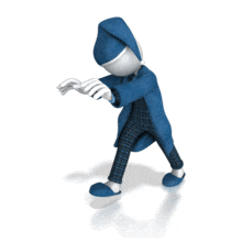 Sleep Walk Figure PowerPoint Animation layout preview.