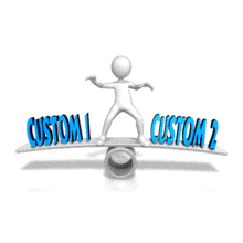 Custom Life Balance PowerPoint Animation layout preview.