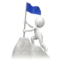 Flag Waving Mountain PowerPoint Animation layout preview.