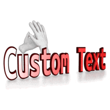 Applause Custom Text PowerPoint Animation layout preview.
