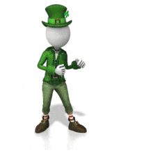 Leprechaun Presenting Something PowerPoint Animation layout preview.