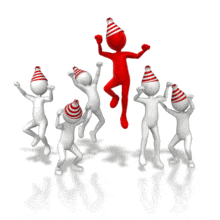 Birthday Celebration PowerPoint Animation layout preview.