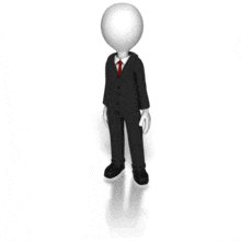 Businessman Shrugging PowerPoint Animation layout preview.