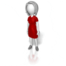Businesslady Shrugging PowerPoint Animation layout preview.