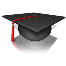 Graduation Hat Tassel Flip PowerPoint Animation layout preview.