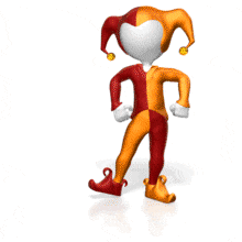 Jester Balloon Animal PowerPoint Animation layout preview.