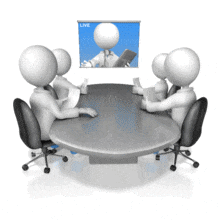 Doctors Video Conference PowerPoint Animation layout preview.