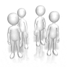 Figures Go Huddle PowerPoint Animation layout preview.