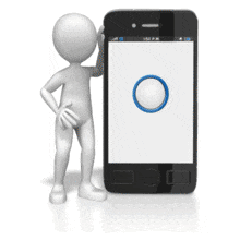 Custom Smart Phone Screen PowerPoint Animation layout preview.
