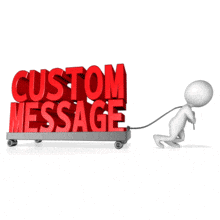 Figure Dragging Wagon Custom Text PowerPoint Animation layout preview.