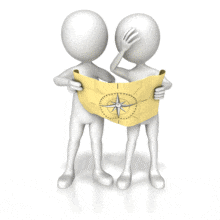 Figures Lost Looking At Map PowerPoint Animation layout preview.