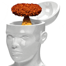 Open Head Explosion PowerPoint Animation layout preview.