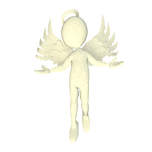 Angel Floating with wings PowerPoint Animation layout preview.