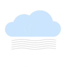 Wind Weather Icon PowerPoint Animation layout preview.