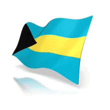 Bahamas Animated Flag PowerPoint Animation layout preview.