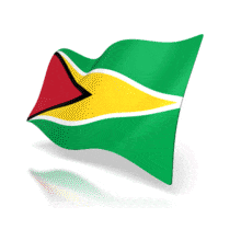 Guyana Animated Flag PowerPoint Animation layout preview.