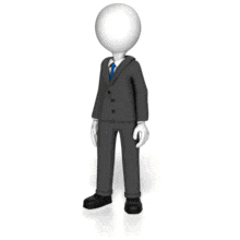 Businessman Turn Your Back PowerPoint Animation layout preview.