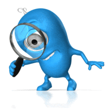 Character With Magnify Glass PowerPoint Animation layout preview.