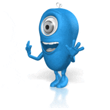 Character Excited Looking to the Side PowerPoint Animation layout preview.