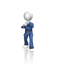 Figure Jump Spin Kick PowerPoint Animation layout preview.