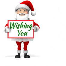 Santa Revealing Signs Custom PowerPoint Animation layout preview.