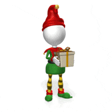 Elf Shake Present PowerPoint Animation layout preview.