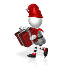 Elf Run Present PowerPoint Animation layout preview.
