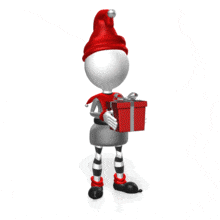 Elf Shake Present PowerPoint Animation layout preview.