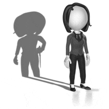 Stab a person in the back - Female PowerPoint Animation layout preview.